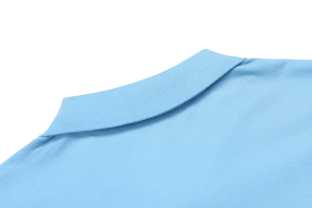 🅿️190 RALPH LAUREN 2025 new style classic polo embroidered little bee logo, same style for men and women, casual polo shirt ·Customized pique cotton fabric ·Imported Tajima machine embroidery technology ·Collar label, hangtag, main mark and three complete labels Color: sky blue Size: M-XXXL